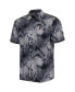 Men's Black Atlanta Falcons Coast Luminescent Fronds Camp IslandZone Button-Up Shirt