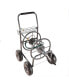 4-Wheel Garden Hose Reel Cart with Basket