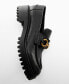 ფოტო #4 პროდუქტის Women's Track Sole Leather Moccasins