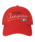 ფოტო #3 პროდუქტის Men's Red Georgia Bulldogs College Football Playoff 2022 National Champions Adjustable Hat