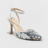 Women's Belinda Slingback Pumps - A New Day Silver 7