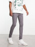Фото #1 товара ASOS DESIGN spray on chinos in charcoal