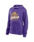 Фото #3 товара Women's Purple Los Angeles Lakers Full Steam Slub Hoodie T-shirt