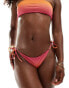 Фото #1 товара Mango tie side sunrise bikini bottom in orange