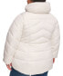 ფოტო #2 პროდუქტის Women's Plus Size Hooded Puffer Coat