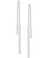 ფოტო #1 პროდუქტის Polished Cylinder Threader Earrings in Sterling Silver, Created by Macy's