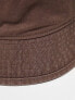 adidas Originals trefoil bucket hat in brown