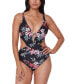 Фото #1 товара Bar Iii 282112 Women's Cutout Tummy Toner One-Piece Swimsuit, Size XL