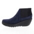 Фото #3 товара Fly London Yego YEGO400FLY-004 Womens Blue Suede Ankle & Booties Boots 41