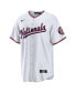 ფოტო #3 პროდუქტის Men's C.J. Abrams White Washington Nationals Home Replica Jersey