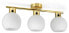 Фото #1 товара Потолочный светильник Kiki Design Goldene Milchglas Pendelleuchte III