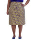 Фото #1 товара Women's Printed Ity Pull-On A-Line Skirt