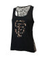 Women's Threads Black San Francisco Giants Leopard Tank Top