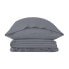 Фото #5 товара Комплект чехлов для одеяла Alexandra House Living Qutun Темно-серый 105 кровать 3 Предметы
