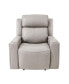 Фото #2 товара Claude 37" Genuine Leather in Dual Power Headrest and Lumbar Support Recliner Chair