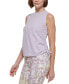 ფოტო #3 პროდუქტის Calvin Klein Women's Sport Ruched Side Tie Tank Top