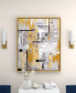Фото #8 товара Canvas Abstract Framed Wall Art with Gold-Tone Frame, 39" x 2" x 39"