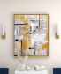 Canvas Abstract Framed Wall Art with Gold-Tone Frame, 39" x 2" x 39"