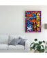 Фото #3 товара Oscar Ortiz Orange Fish Abstract Canvas Art - 19.5" x 26"