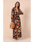 ფოტო #1 პროდუქტის Women's Wrap Jacket Maxi Dress