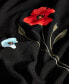 Women's Floral V-Neck Ruffle Hem Knit Shift Dress