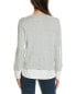 Alashan Cashmere Duet Shirttail Cashmere-Blend Sweater Women's Grey S