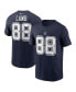 Фото #1 товара Men's CeeDee Lamb Navy Dallas Cowboys Player Name and Number T-shirt