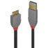 Кабель Lindy USB 3.2 Type A to Micro-B - Anthra Line 2м - USB A - Micro-USB B - USB 3.2 Gen 1 (3.1 Gen 1) - 5000 Мбит/с - черный - фото #7