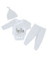 Фото #1 товара Baby Boys or Baby Girls Bodysuit, Pants, and Hat