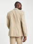 Фото #2 товара New Look skinny suit jacket in tan
