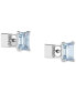 ფოტო #3 პროდუქტის Rose Gold-Tone Color Cushion-Cut Crystal Stud Earrings