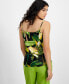Фото #2 товара Women's Printed Cowlneck Camisole Top, Created for Macy's