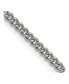 ფოტო #2 პროდუქტის Stainless Steel 4mm Round Curb Chain Necklace
