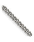 Chisel stainless Steel 4mm Round Curb Chain Necklace