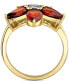 ფოტო #3 პროდუქტის Rhodolite Garnet (4-1/4 ct. t.w.) & Diamond Accent Flower Ring in 10k Gold