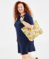 Фото #2 товара Plus Size Solid Boat-Neck Dress, Created for Macy's