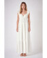 Фото #4 товара Women's Maxi Sweetheart Dress With Raw Edge Details