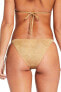 Фото #2 товара Vitamin A 297214 Elle Tie Side Brazilian Bikini Bottom Golden Glow Metallic, S/6
