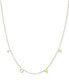 Фото #1 товара Macy's lOVE Letter 18" Statement Necklace in 10k Gold