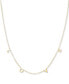 ფოტო #1 პროდუქტის LOVE Letter 18" Statement Necklace in 10k Gold