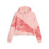 Фото #1 товара Puma Power Cat Marbleized Pullover Hoodie Womens Pink Casual Outerwear 67720563