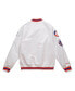 Фото #4 товара Men's White New York Mets City Collection Satin Full-Snap Varsity Jacket