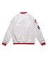 Men's White New York Mets City Collection Satin Full-Snap Varsity Jacket