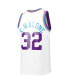 Фото #4 товара Men's Karl Malone White Utah Jazz 1991-92 Hardwood Classics Reload 3.0 Swingman Jersey