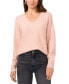 ფოტო #1 პროდუქტის Women's Sequin V-Neck Sweater