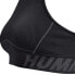 Спортивное бра сшитое без швов HUMMEL Christel Black / Asphalt Melange, L - фото #6