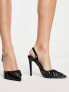 Glamorous – Pumps in schwarzer Lackoptik mit Absätzen