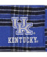 Фото #4 товара Men's Royal Distressed Kentucky Wildcats Big and Tall 2-Pack T-shirt and Flannel Pants Set
