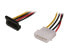 Фото #1 товара StarTech.com SATAPOWADAPR 6 in. 4 Pin Molex to Right Angle SATA Power Cable Adap