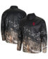 Фото #2 товара Men's Black, Realtree Camo Indiana Hoosiers Creek Quarter-Zip Jacket